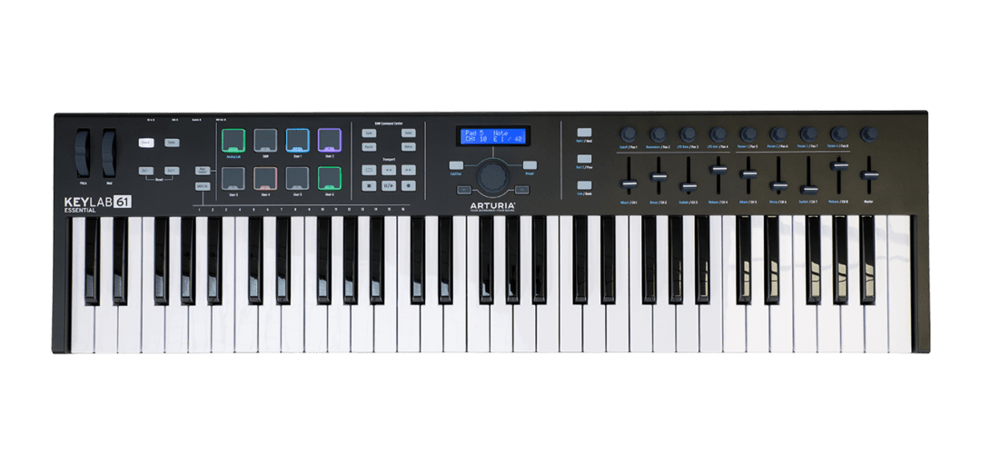 DTM・DAW Arturia KeyLab Essential 61 mk3 Black Keylab Essential mk3 arturia 61 Teclas Black - Music Solfeando