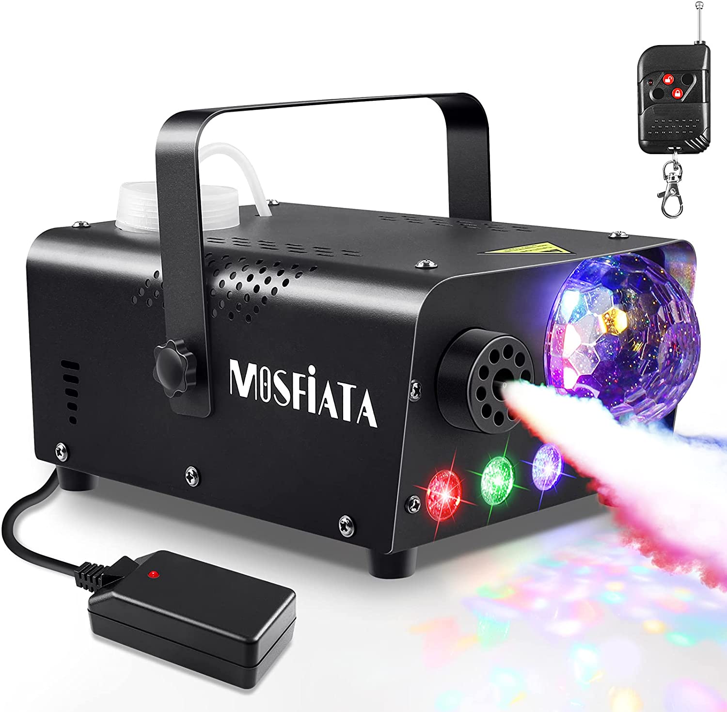 Maquina De Humo Con Luces LED Para Fiestas Dj Niebla Baja 8 RGB