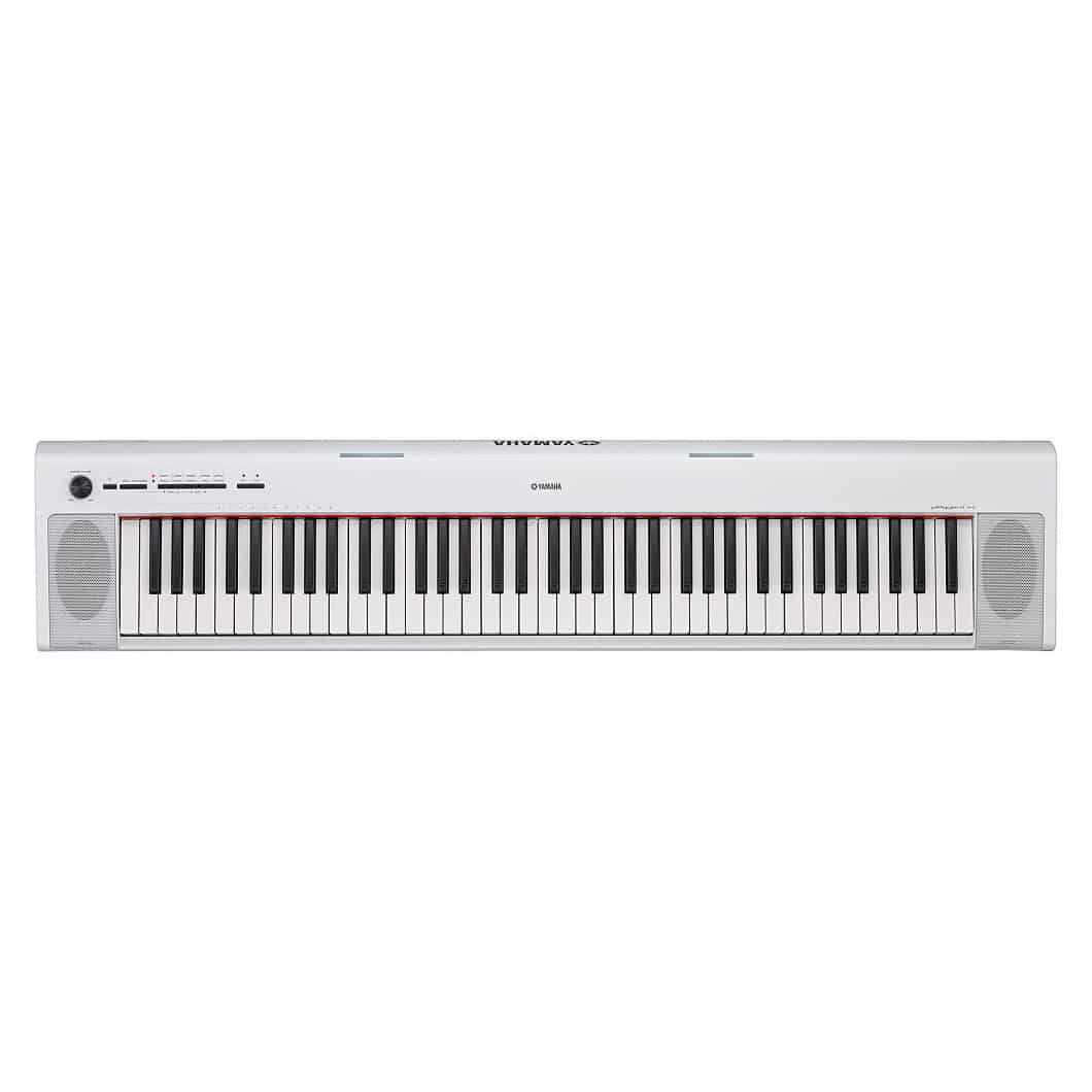Piano Yamaha 76 Teclas Piaggero NP32 White - Music Solfeando