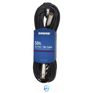 Cable shure para microfono 50 pies c50j
