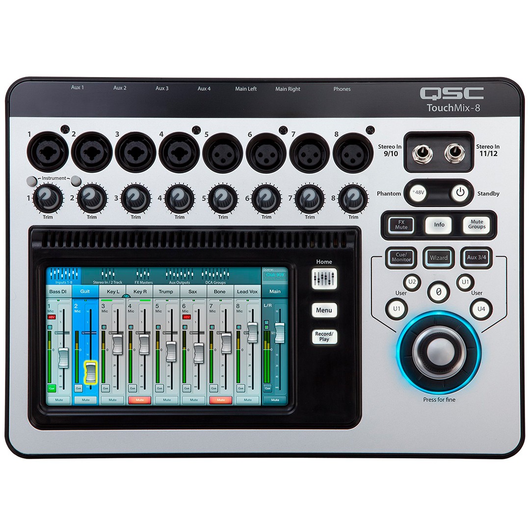 ＱＳＣ　TouchＭｉｘ８ Consola Digital Qsc Touchemix 8 Con Pantalla Tactil - Music Solfeando