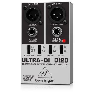 Caja Directa Behringer Activa  Ultra-DI 20 2 Canales