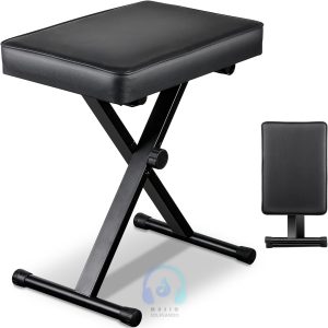 Banquillo para Piano Regulable - Banqueta Ajustable en 3 Alturas aroma